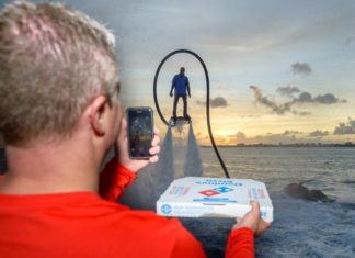 Domino’s wows with JetPack delivery to President of Domino’s Pizza International
