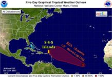 Tropical depression or a tropical storm to form within the next 24 hours
