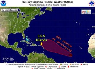 Tropical depression or a tropical storm to form within the next 24 hours