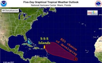 Tropical depression or a tropical storm to form within the next 24 hours