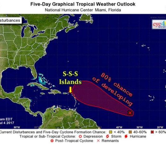 Tropical depression or a tropical storm to form within the next 24 hours