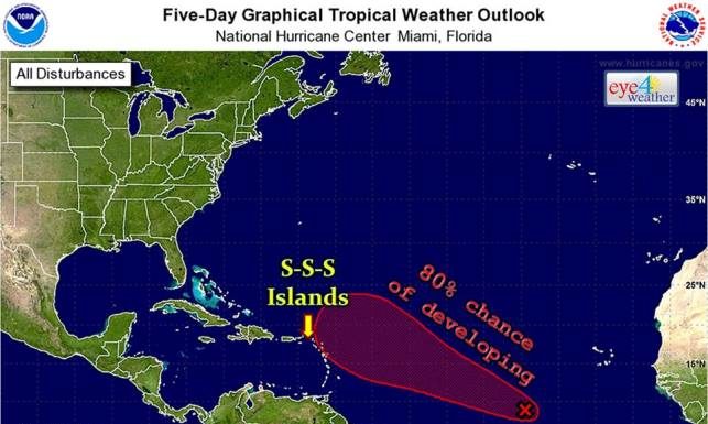 Tropical depression or a tropical storm to form within the next 24 hours
