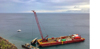 What is happening with that boat in Saba waters?