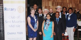 The Rotary Club of St. Maarten-Mid Isle Change of Board
