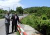 Railings on A.TH. Illidge Road completed