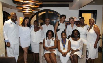 Rotary Club of St. Martin Sunrise installed 2017-2018 Board