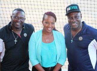 Minister Jacobs visit the Sport Scholarship training