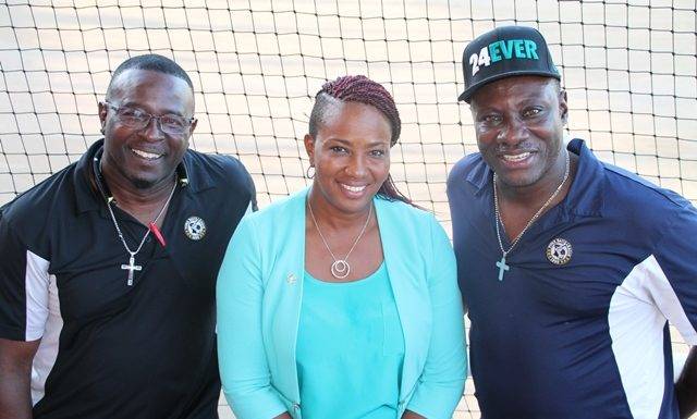 Minister Jacobs visit the Sport Scholarship training
