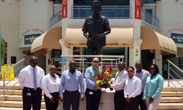 Wreath laid on the occasion of Dr. A.C. Wathey 91st birthday