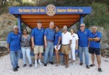 THE ROTARY CLUB OF SINT MAARTEN REFURBISHES POINT BLANCHE BUS STOP SHELTER