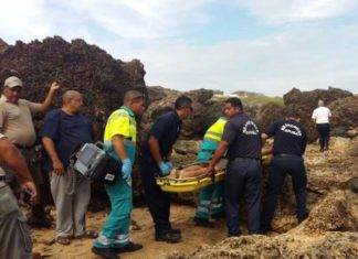 Dutch Caribbean Coastguard in Aruba rescue two person at Boca Prins and Dos playa