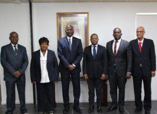 Governor Holiday swears in five new members of the Supervisory Board Directors of the Central Bank of Curacao and Sint Maarten