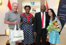 Prime Minister Marlin Congratulates Anna Rabess-Richardson on being inducted as Director for Miss Teen International.