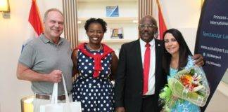 Prime Minister Marlin Congratulates Anna Rabess-Richardson on being inducted as Director for Miss Teen International.