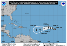 Tormenta Tropical Irma podría convertirse en huracán en las próximas horas