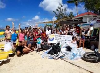 Sint Maarten Nature Foundation Educates Community on Reducing Plastic Use during Successful Beach Cleanup