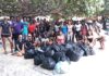 MPC High School students learn about Coral Restoration and clean up Mullet Bay Beach with the Sint Maarten Nature Foundation