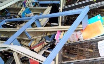 Library closed due to Hurricane damage