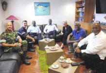 Dutch Officials take a tour aboard the French “Thunder”