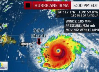…POTENTIALLY CATASTROPHIC CATEGORY 5 HURRICANE IRMA NEARING THE NORTHERN LEEWARD ISLANDS…