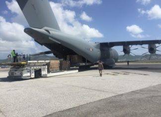 Aid from the Netherlands arrives on Sint Maarten