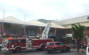 Fire at W.I.B. on Bush road.