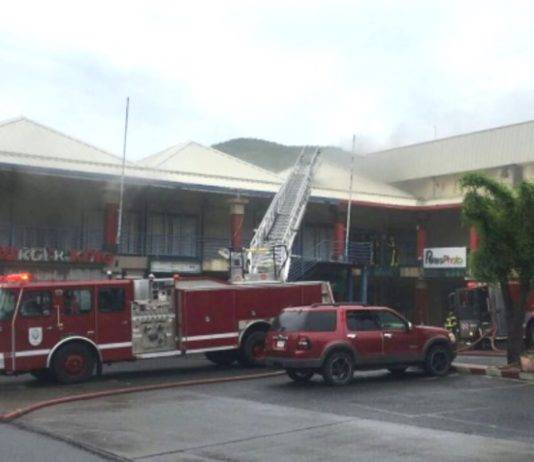 Fire at W.I.B. on Bush road.