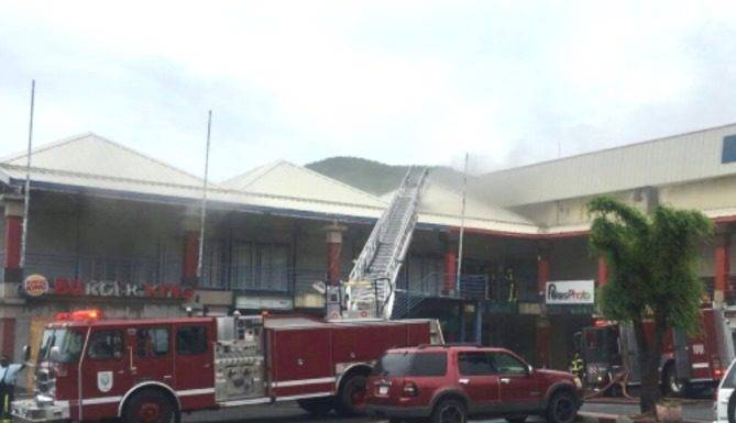 Fire at W.I.B. on Bush road.