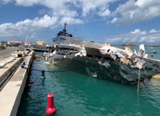 Sint Maarten Nature Foundation Monitors Salvage Operations in Oyster Pond; Calls for Urgent Action for Wreck Removal in the Simpson Bay Lagoon