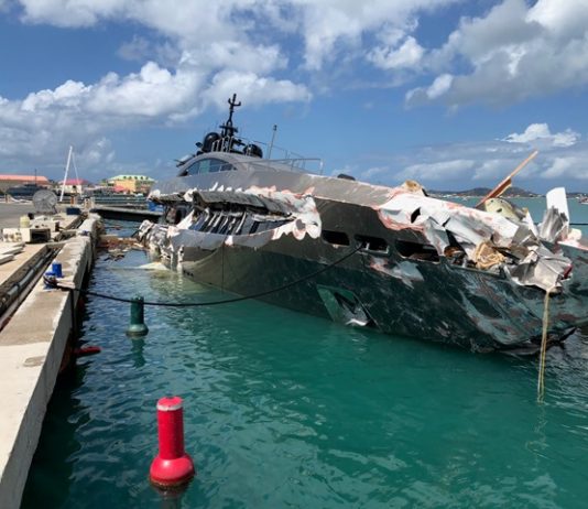 Sint Maarten Nature Foundation Monitors Salvage Operations in Oyster Pond; Calls for Urgent Action for Wreck Removal in the Simpson Bay Lagoon