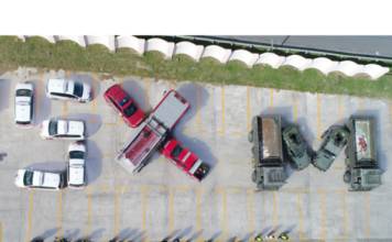 Signo humano SXM FUERTE formado como un símbolo de solidaridad y apoyo para Sint Maarten