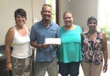 The Nature Foundation Receives the First Donation from St. Maarten Vegans