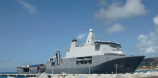 Port St. Maarten Welcomes Dutch Navy’s Largest Vessel HNLMS Karel Doorman