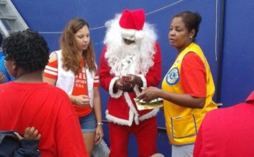 Lions & Leos host Christmas Party and former Leo member spreads Christmas Joy