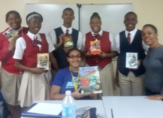 Charlotte Brookson Academy gift of books in time for “We Christmas Village”