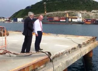Port St. Maarten Senior Management meets with Dutch Secretary of State Knops