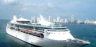 First RCI Cruise Grandeur of the Seas in Port on Sunday.
