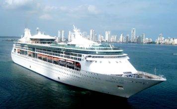 First RCI Cruise Grandeur of the Seas in Port on Sunday.