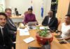 Prime Minister Romeo Marlin welcomes World Bank Team on Sint Maarten