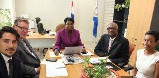 Prime Minister Romeo Marlin welcomes World Bank Team on Sint Maarten