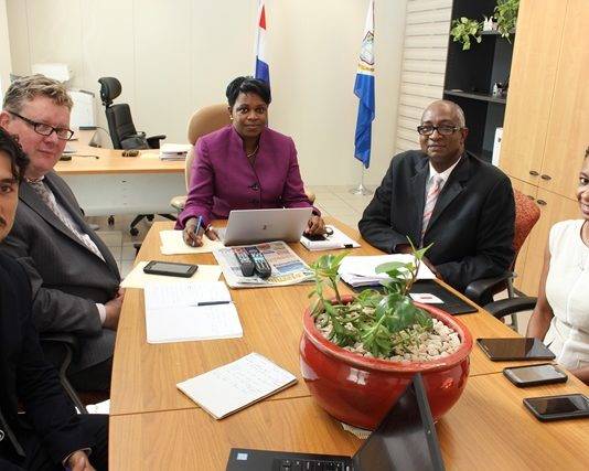 Prime Minister Romeo Marlin welcomes World Bank Team on Sint Maarten