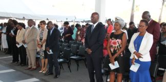 Minister Silveria Jacobs Addresses gathering at National Day of Prayer