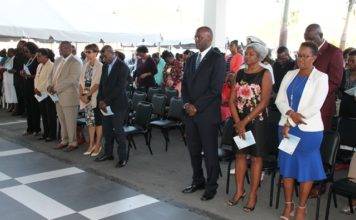 Minister Silveria Jacobs Addresses gathering at National Day of Prayer