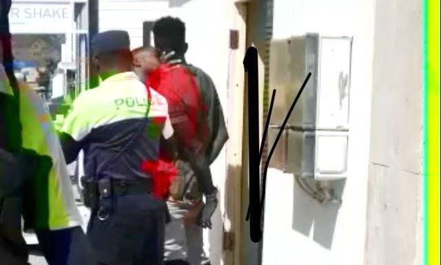 Man arrested by police for verbal threat.