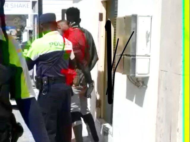 Man arrested by police for verbal threat.