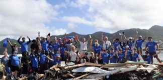 Over 100 Volunteers Show up for Simpson Bay Lagoon Clean-Up Event; Some Three Tons of Trash Removed