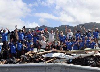 Over 100 Volunteers Show up for Simpson Bay Lagoon Clean-Up Event; Some Three Tons of Trash Removed