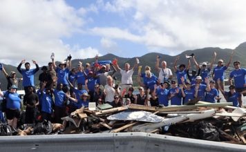 Over 100 Volunteers Show up for Simpson Bay Lagoon Clean-Up Event; Some Three Tons of Trash Removed