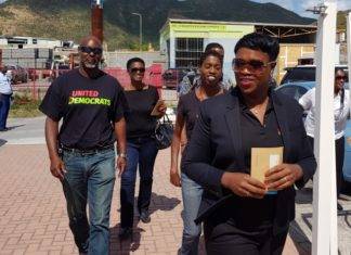 Prime Minister Romeo-Marlin casts vote at Melford Hazel Sports & Recreational voting district