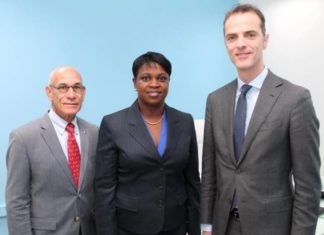 Minister of Finance Michael Ferrier opens the Round Table Conference